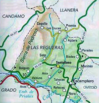 imagen de un mapa geográfico de las regeras